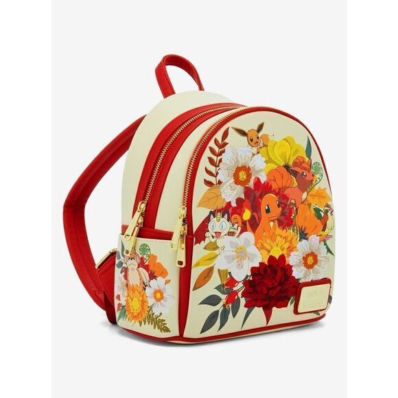 Loungefly Pokémon Charmander and Friends Floral Mini Backpack main image 8